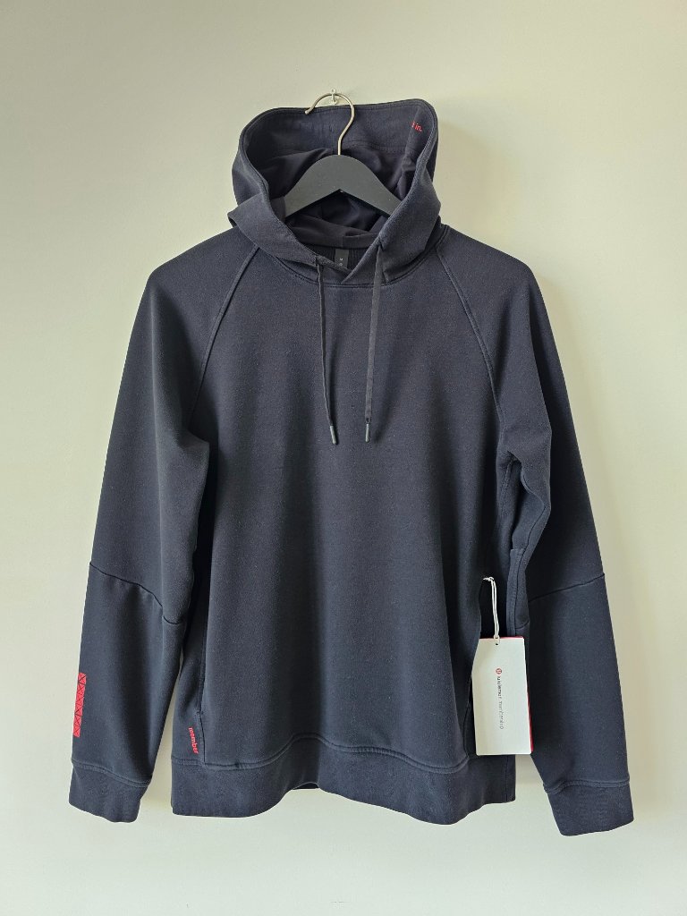 Nwt Lululemon Blk Black City Sweat Pullover Hoodie Membership Men's Medium Rare!